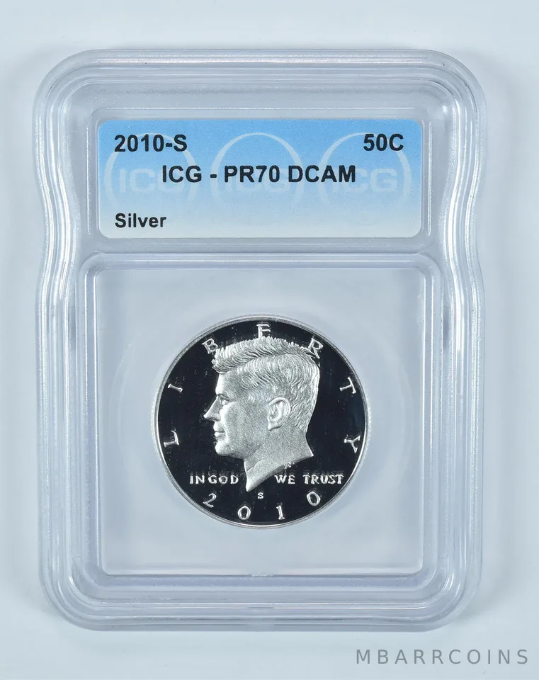 2010-S Kennedy Half Dollar Silver PR70 DCAM ICG