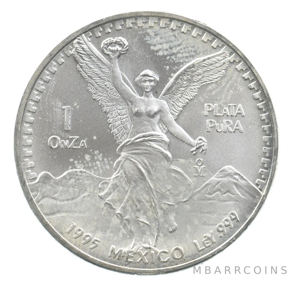1995 Mo Mexico 1 Onza Silver Libertad *7411