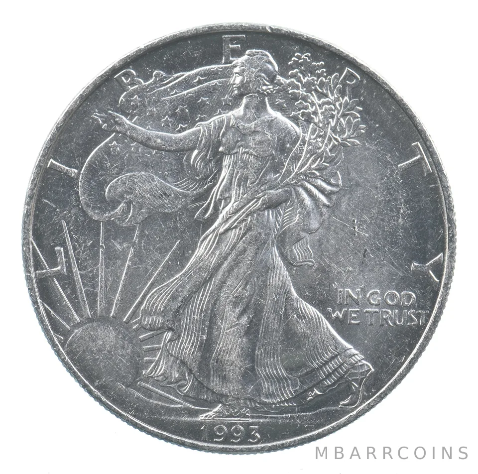 Better Date 1993 American Silver Eagle 1 Troy Oz .999 Fine Silver *852