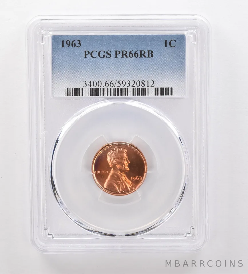 1963 Lincoln Memorial Cent PR66 RB PCGS Beautiful Tone *2076