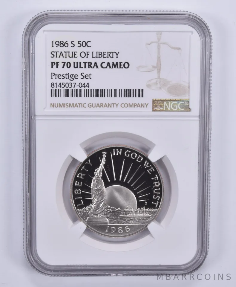 1986-S Statue Of Liberty Commemorative Half Dollar Prestige Set PF70 NGC