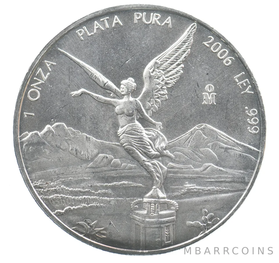 2006 Mo Mexico 1 Onza Silver Libertad *9468