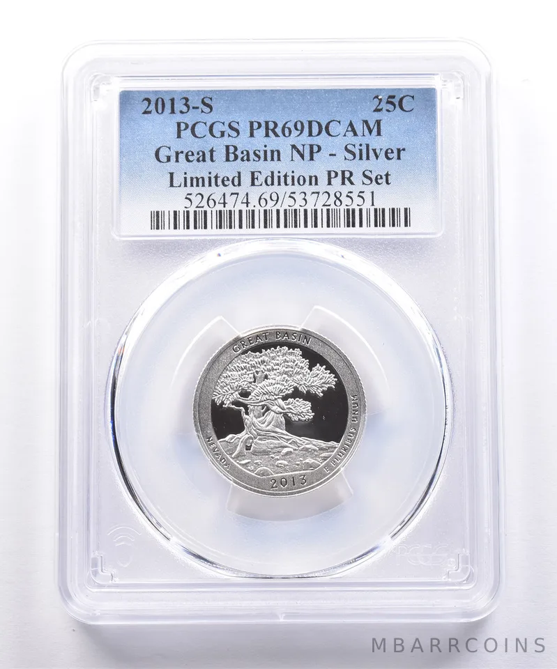 2013-S ATB Quarter Great Basin Silver Limited Edition PR69 DCAM PCGS