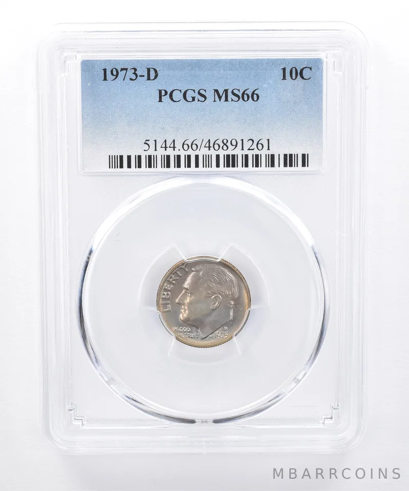 1973-D Roosevelt Dime MS66 PCGS Beautiful Tone *8301