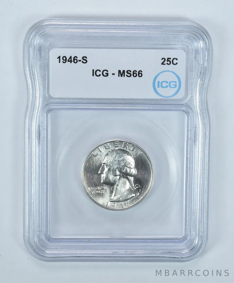 1946-S Washington Quarter MS66 ICG