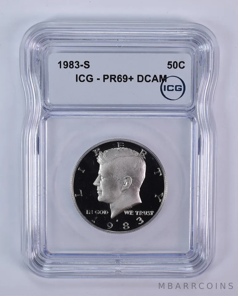 1983-S Kennedy Half Dollar PR69+ DCAM ICG