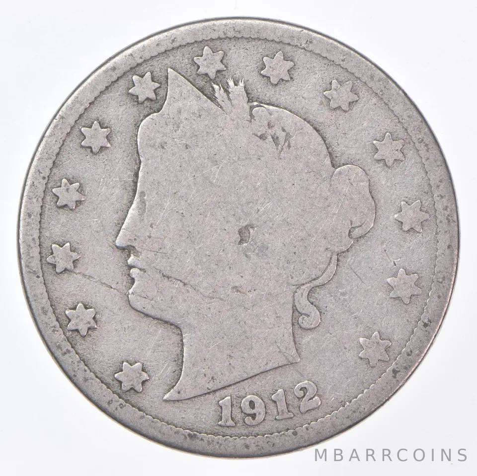 1912-D Liberty V Nickel AC Average Circ