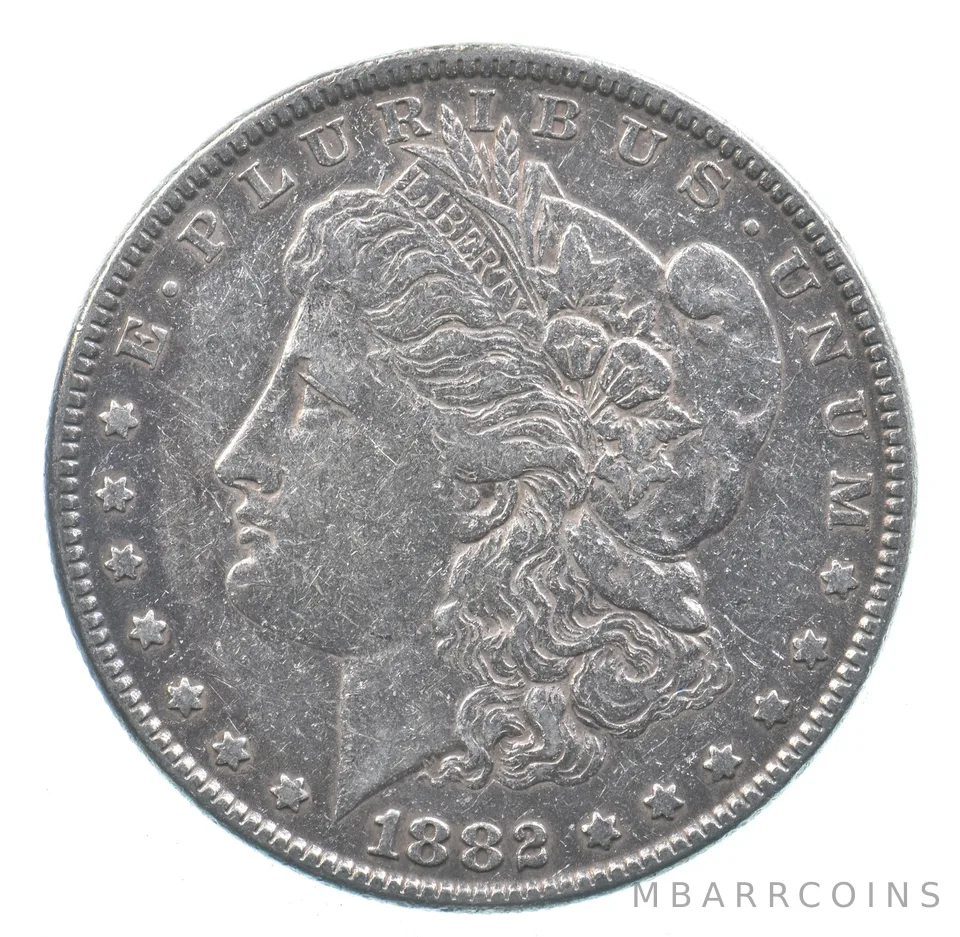 Early - 1882 Morgan Silver Dollar - 90% US Coin *051