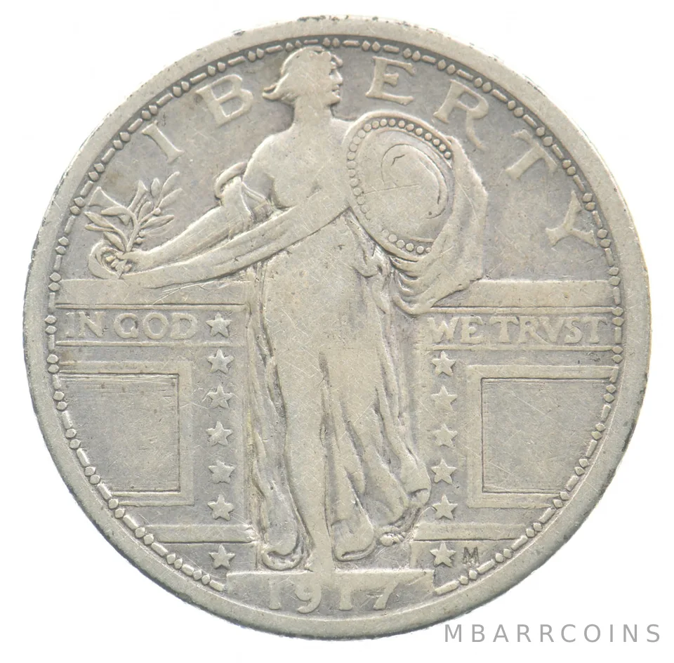 1917 Standing Liberty Quarter Type 1 *4735