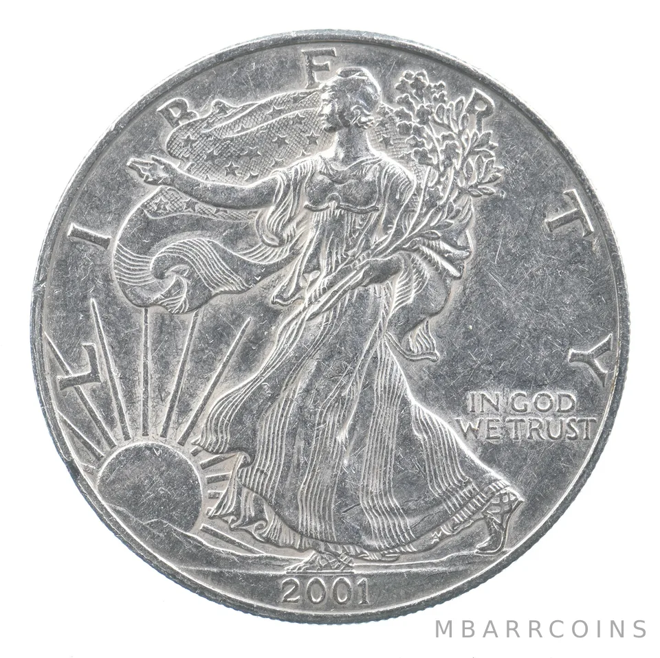 Better Date 2001 American Silver Eagle 1 Troy Oz .999 Fine Silver *879
