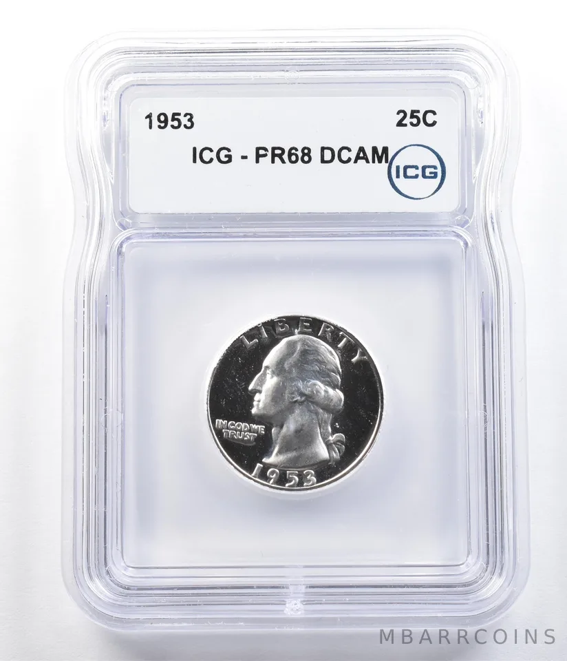 1953 Washington Quarter PR68 DCAM ICG *6284