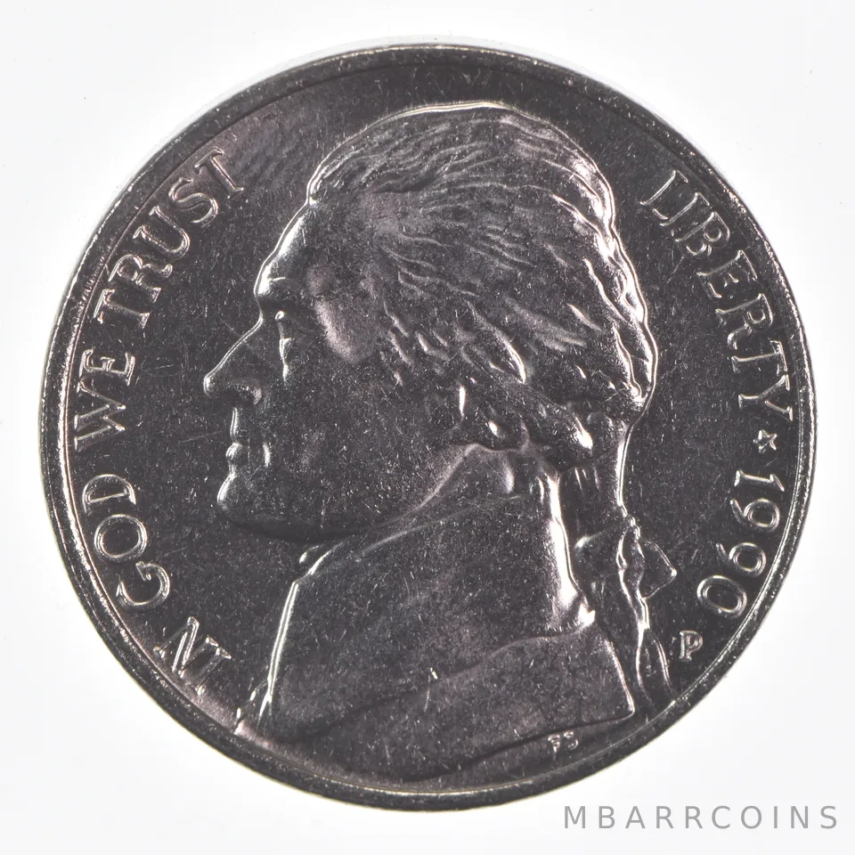 1990-P Jefferson Nickel Unc