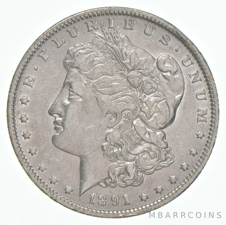 AU+ 1891-O Morgan Silver Dollar (1 coin)