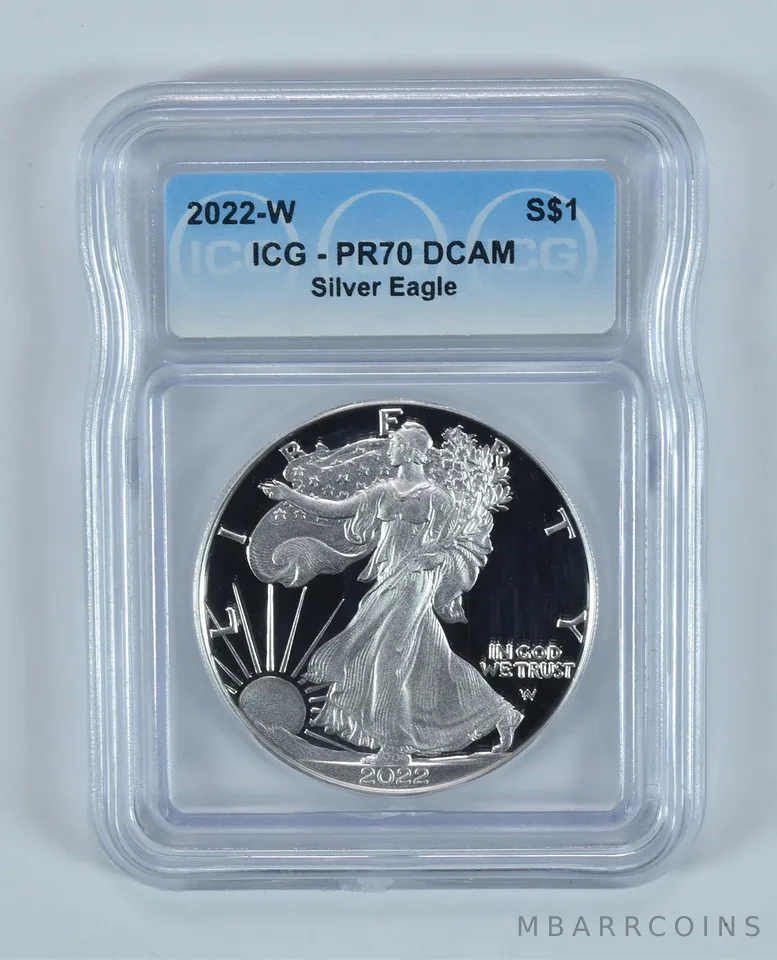 2022-W American Silver Eagle PR70 DCAM ICG