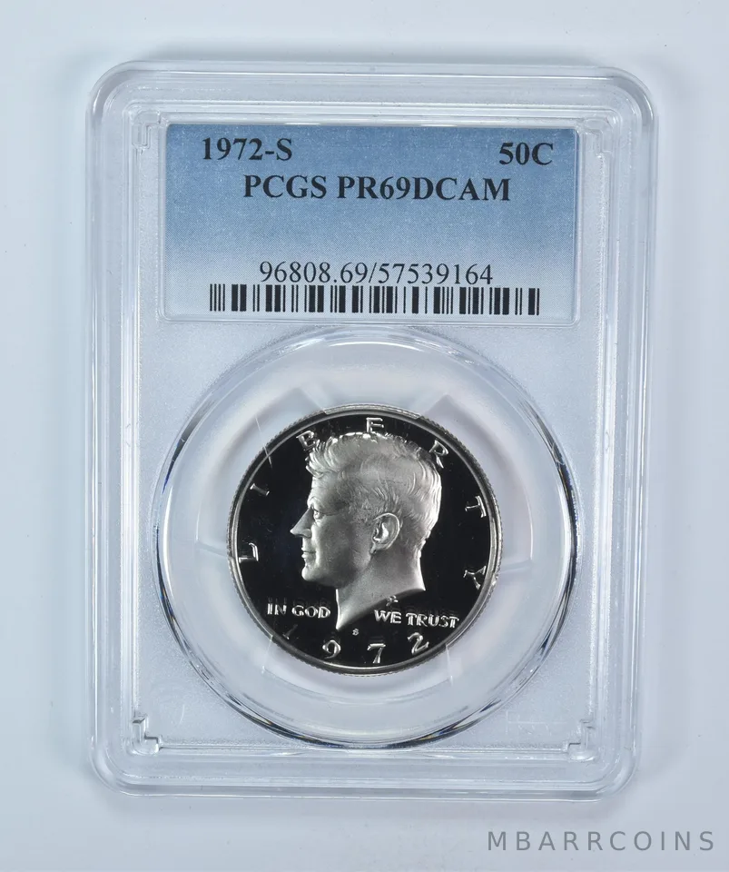 1972-S Kennedy Half Dollar PR69 DCAM PCGS Blue Label