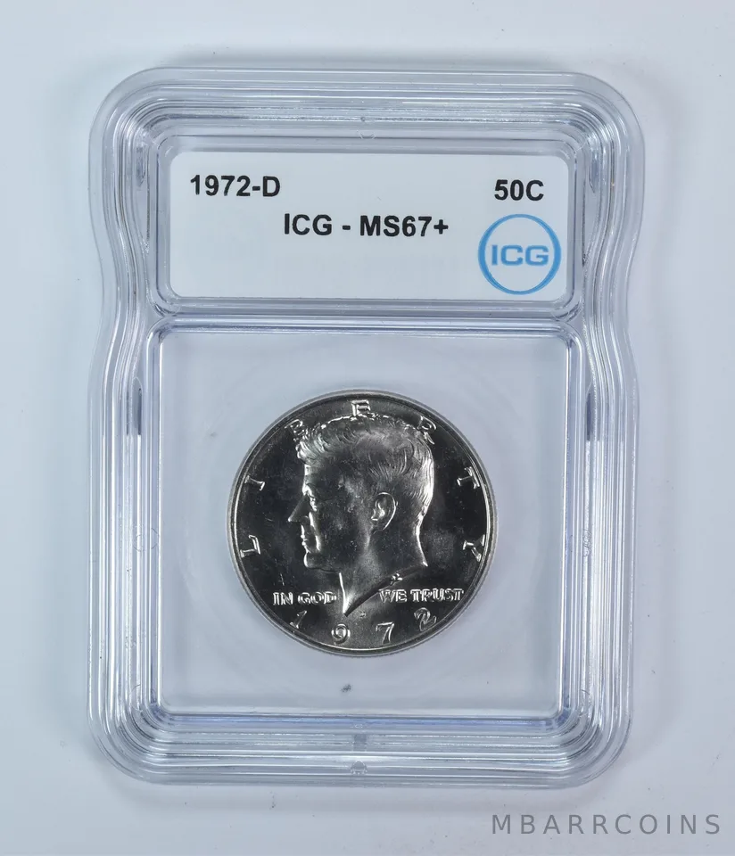 1972-D Kennedy Half Dollar MS67+ ICG