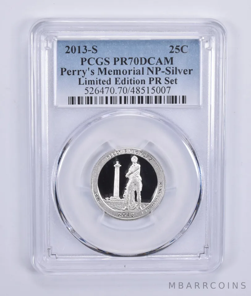 2013-S Quarter Silver Perry's Memorial Limited Edition Set PR70 PCGS