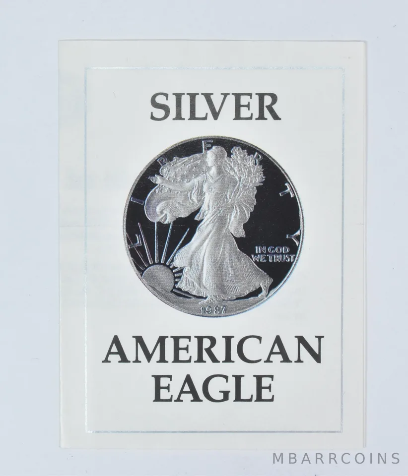 COA 1987-S American Silver Eagle Proof