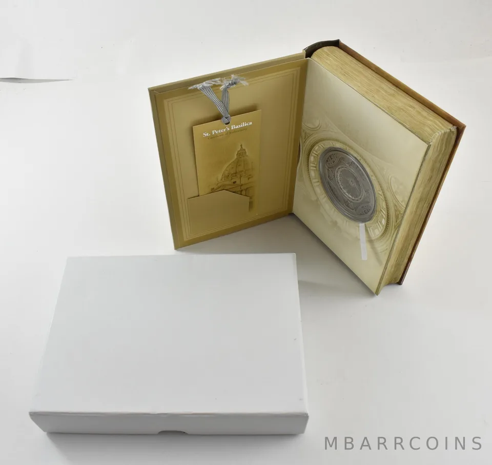 2016 Cook Islands 20 Dollar Silver St Peter's Basilica W/ Box & CoA *9821