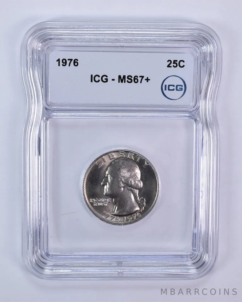 1976 Washington Quarter MS67+ ICG