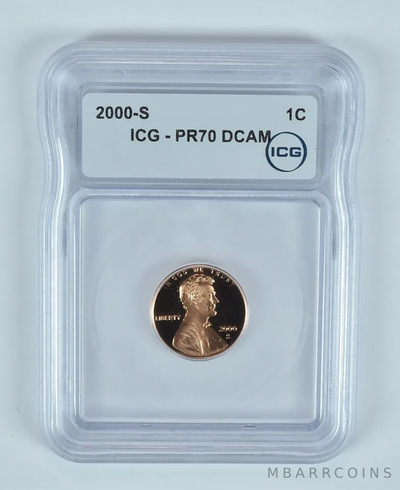 2000-S Lincoln Memorial Cent PR70 DCAM ICG