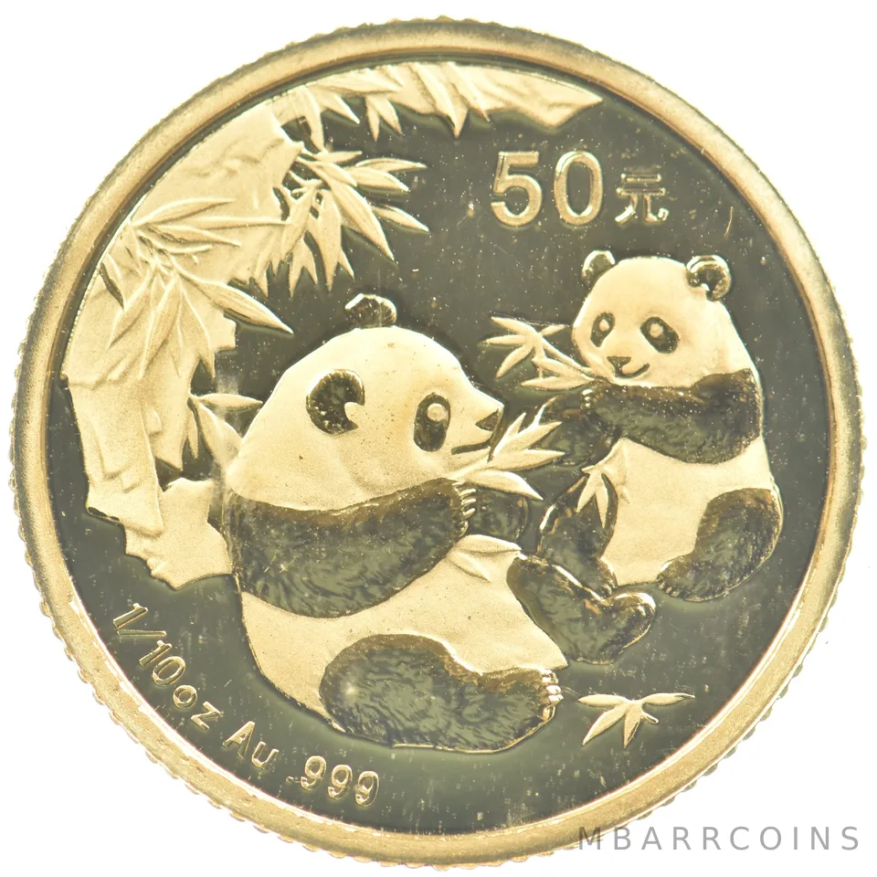2006 China 50 Yuan Gold Panda 1/10 Oz Gold *0002