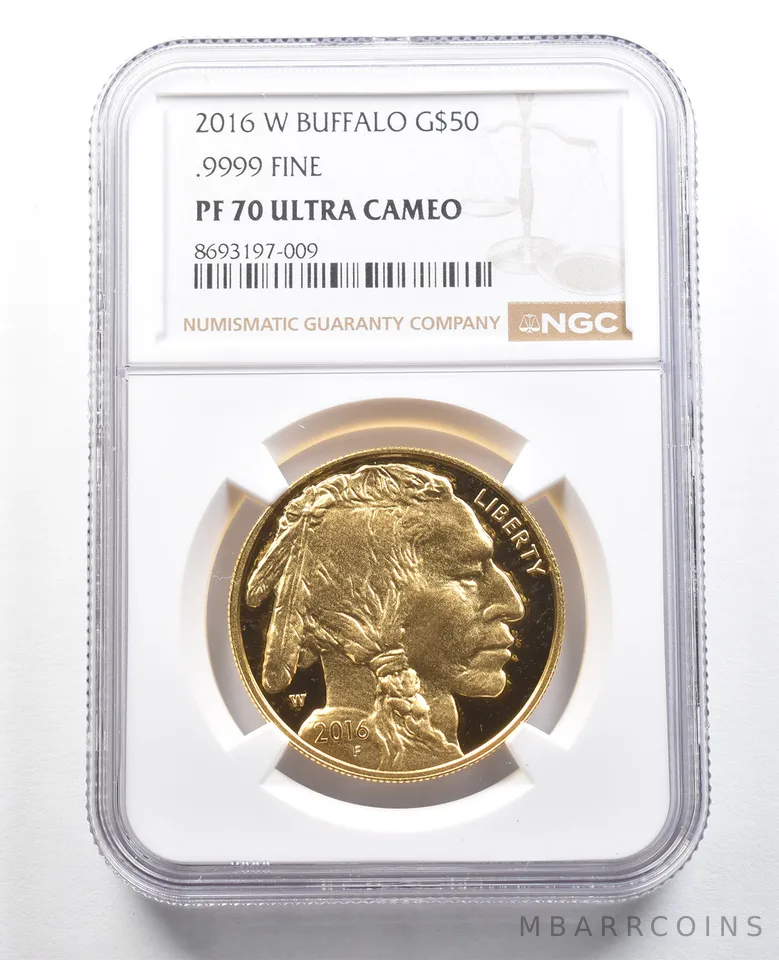 2016-W $50 American Gold Buffalo 1 Oz Gold PF70 UCAM NGC