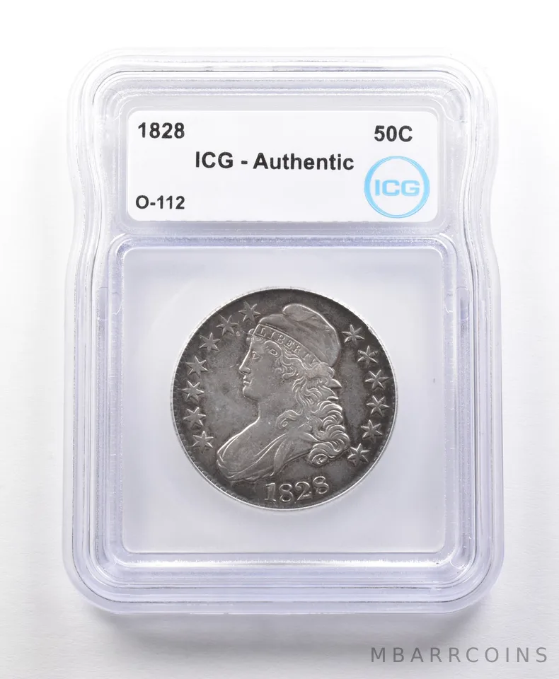1828 Capped Bust Half Dollar O-112 Authentic ICG *5619