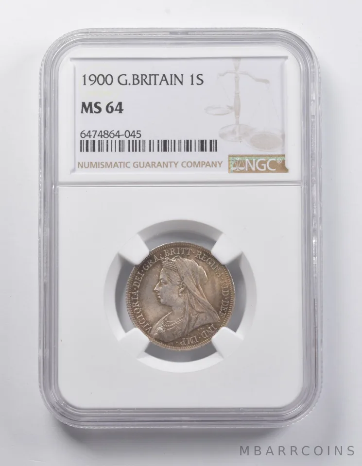 MS64 1900 Great Britain 1 Shilling NGC a7067