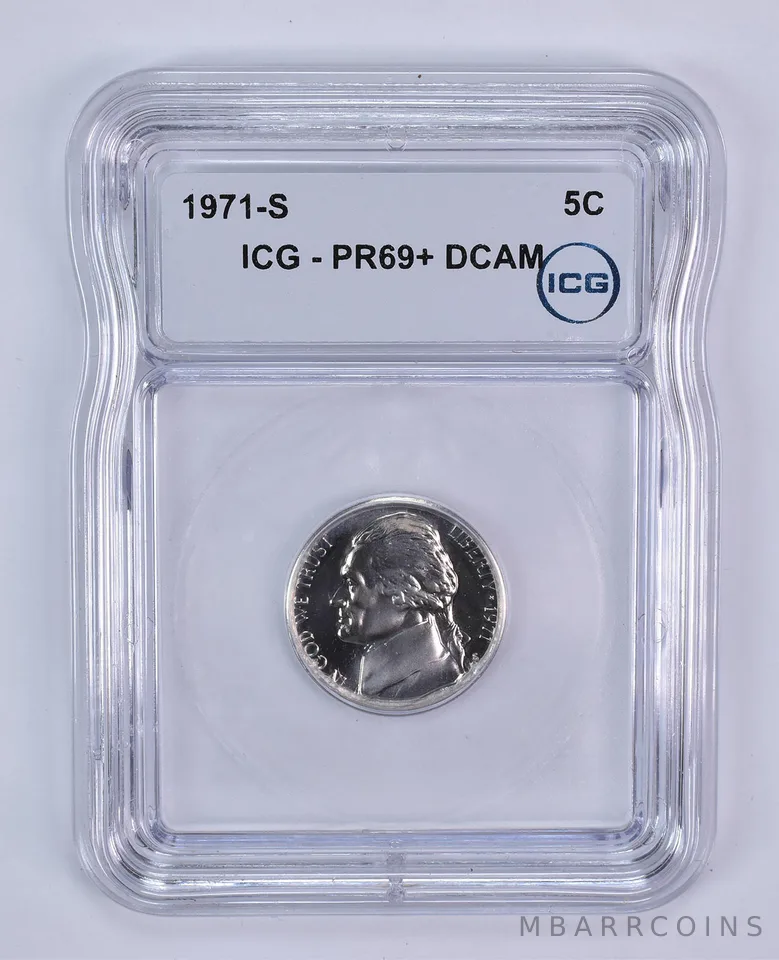 1971-S Jefferson Nickel PR69+ DCAM ICG