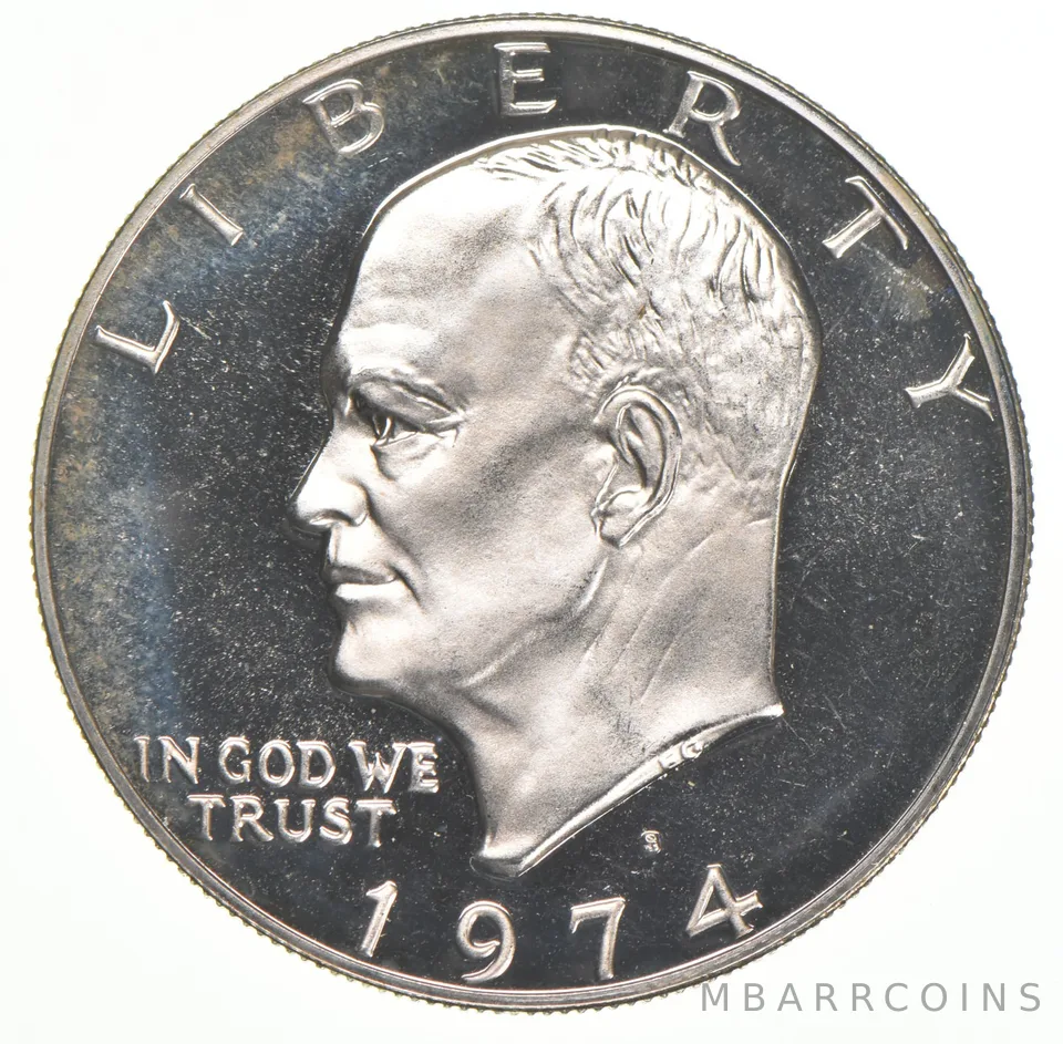 1974-S Eisenhower Dollar 40% SILVER - PROOF Cameo (1 coin)