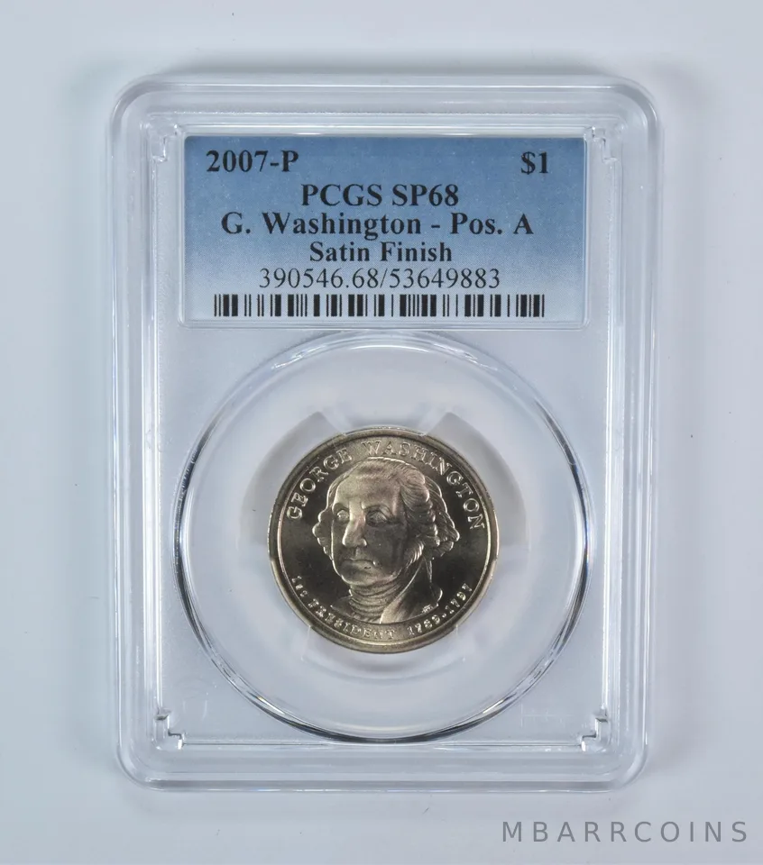 2007-P Presidential $1 George Washington Satin Finish SP68 PCGS