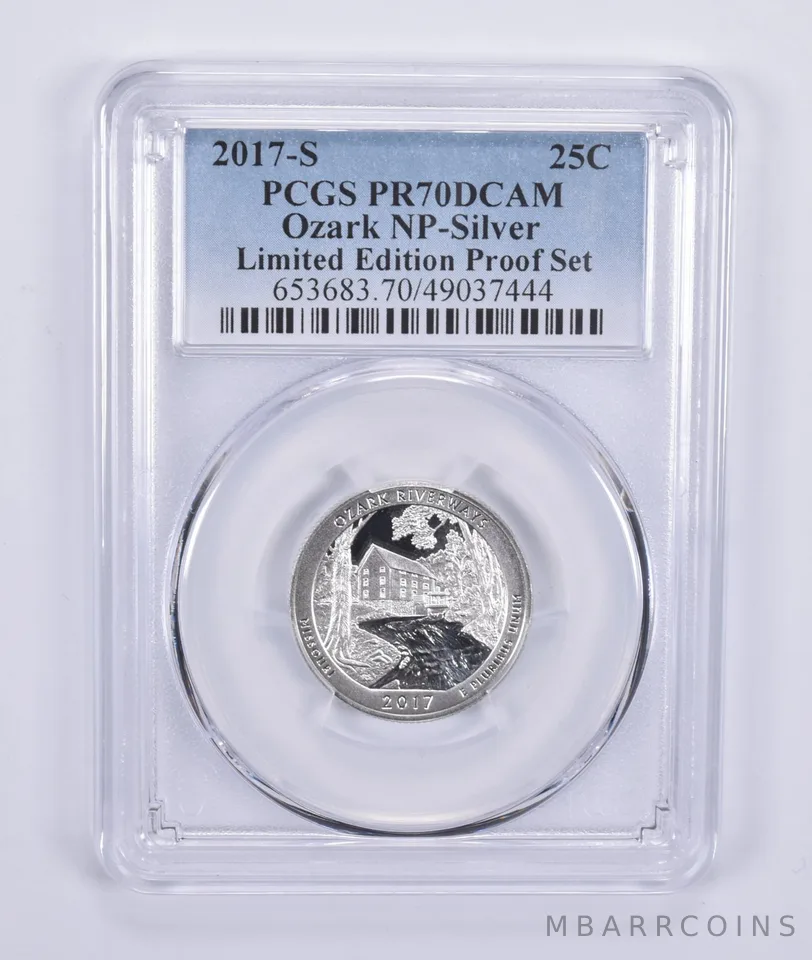 2017-S Quarter Silver Ozark Limited Edition Set PR70 PCGS