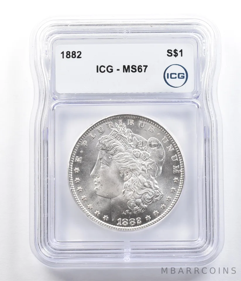 1882 Morgan Silver Dollar MS67 ICG *6282
