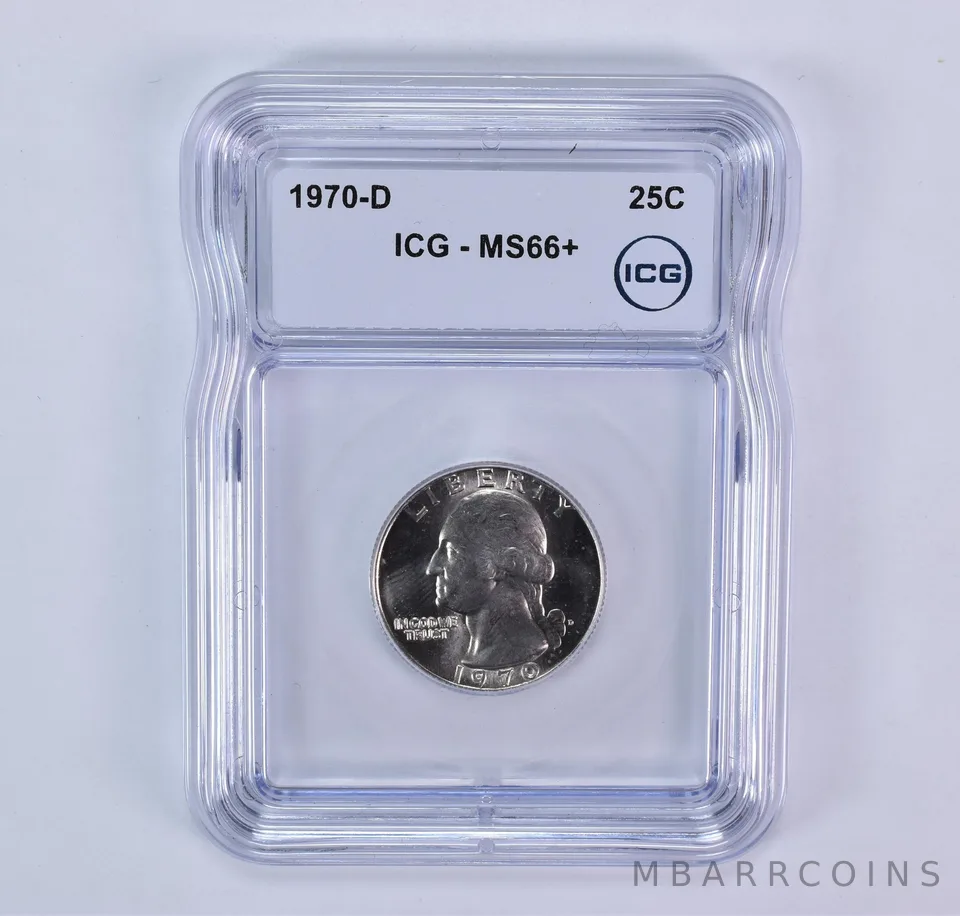 1970-D Washington Quarter MS66+ ICG