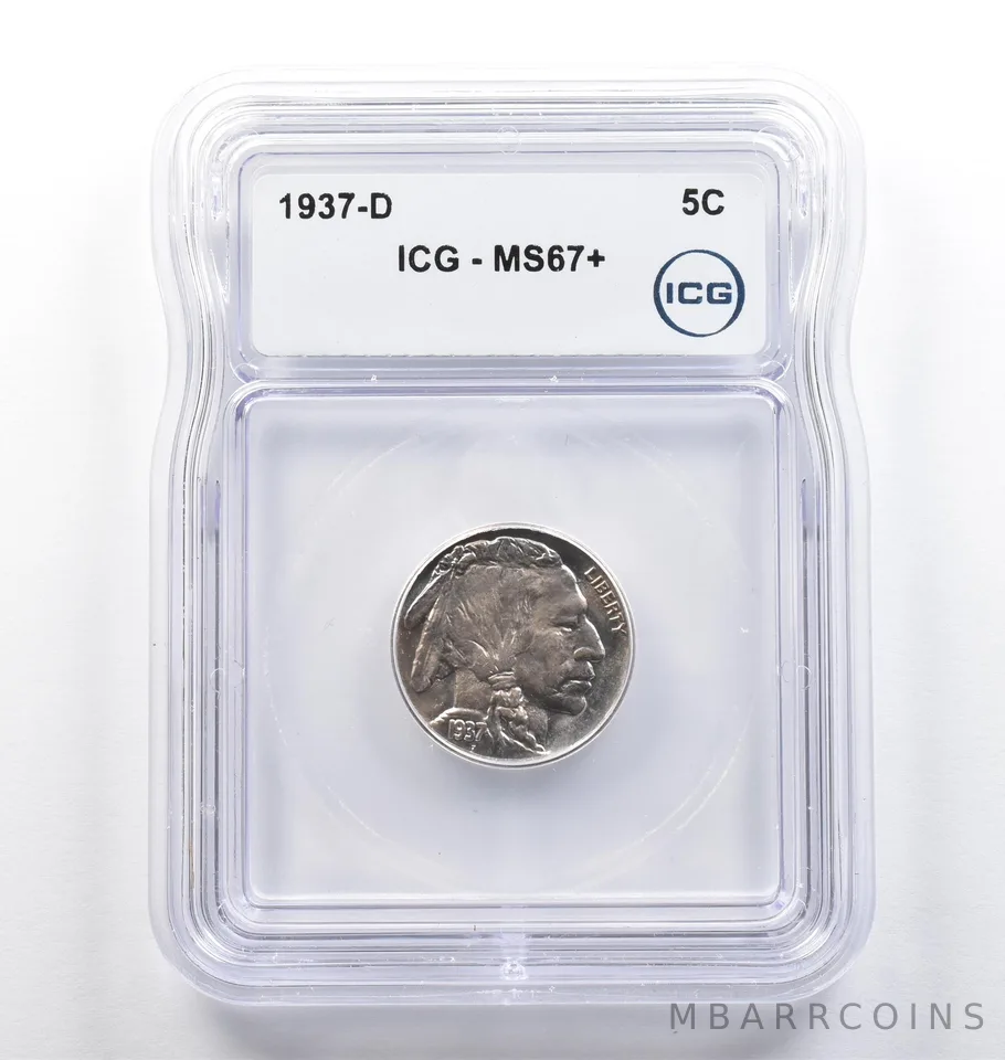 1937-D Indian Head Buffalo Nickel MS67+ ICG *5777
