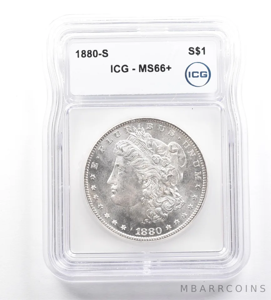 1880-S Morgan Silver Dollar MS66+ ICG *7253