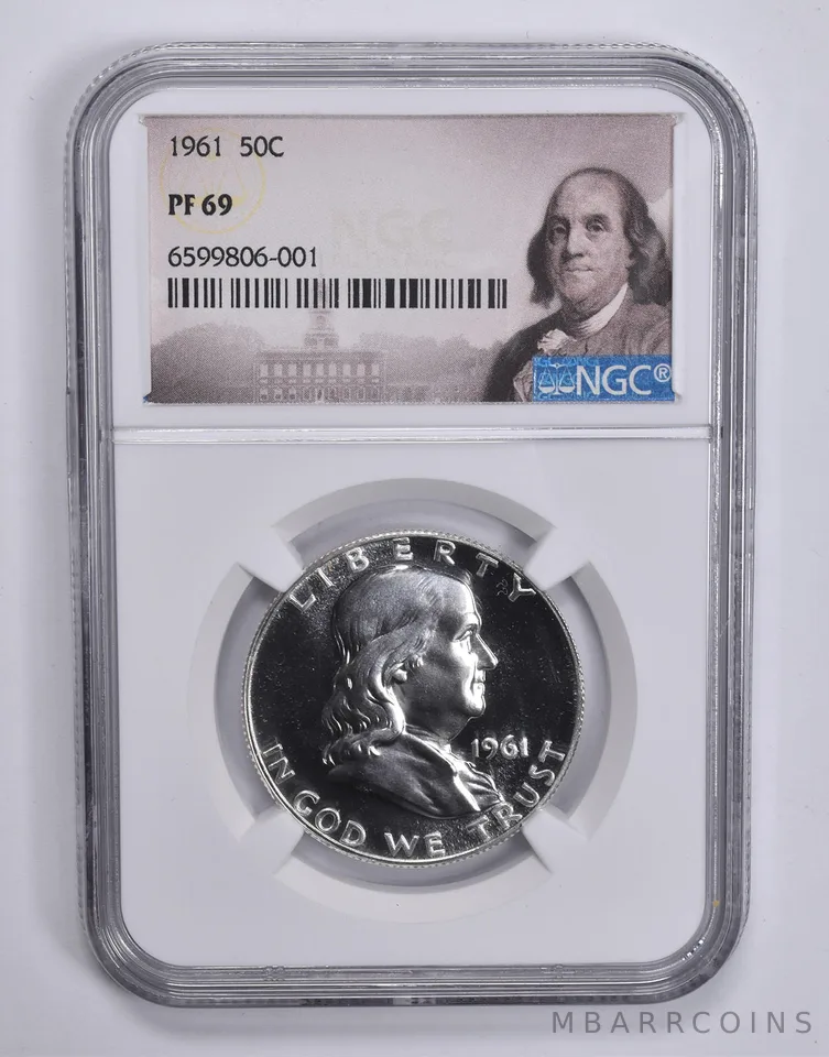 1961 Franklin Half Dollar PF69 NGC Special Label
