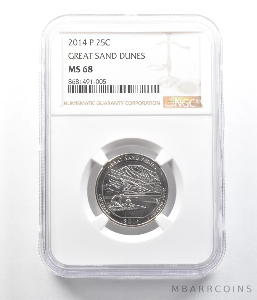 2014-P Washington Quarter ATB Great Sand Dunes MS68 NGC *9631