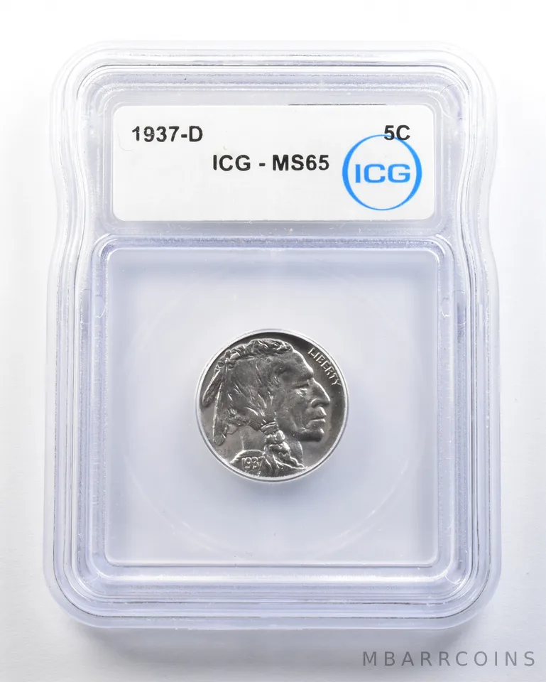 1937-D Indian Head Buffalo Nickel MS65 ICG *0688