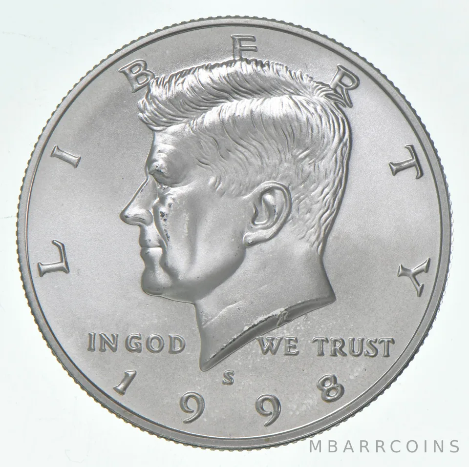 1998-S Kennedy Half Dollar Unc Satin Finish
