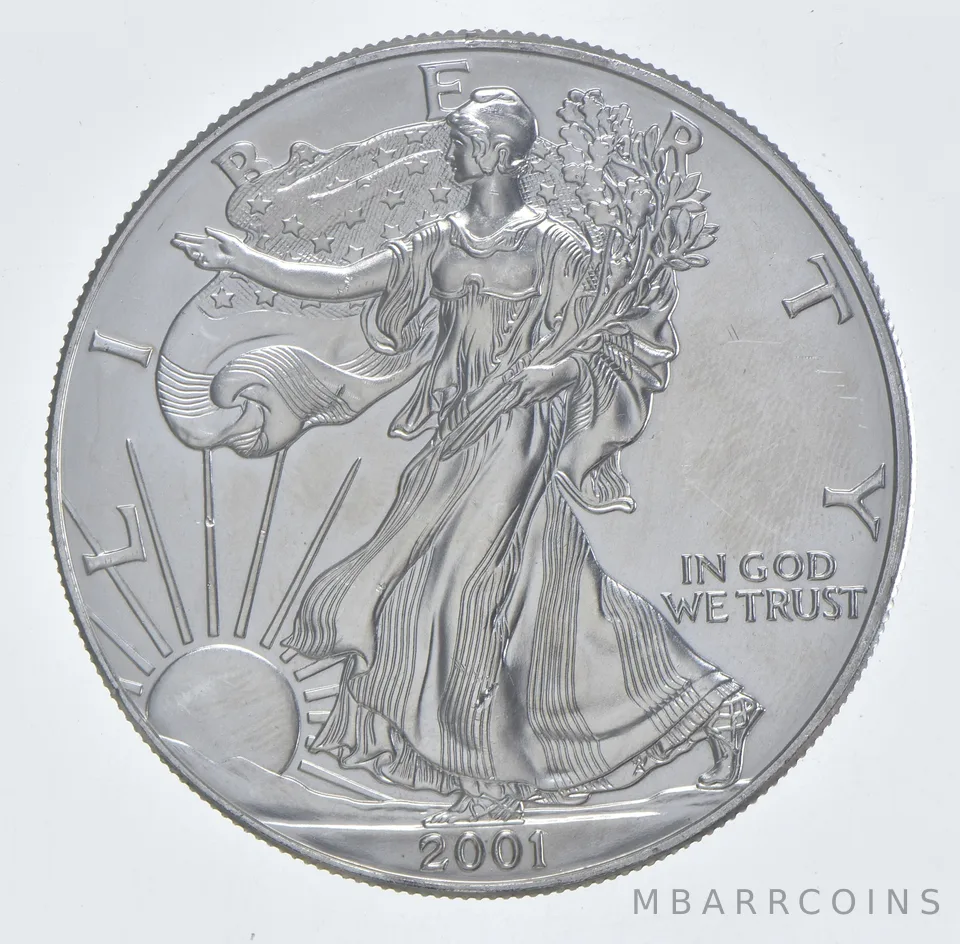 Better Date 2001 American Silver Eagle 1 Troy Oz .999 Fine Silver *107
