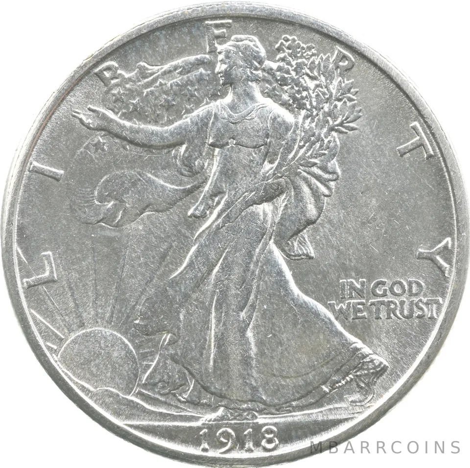 1918-S Walking Liberty Half Dollar *6252