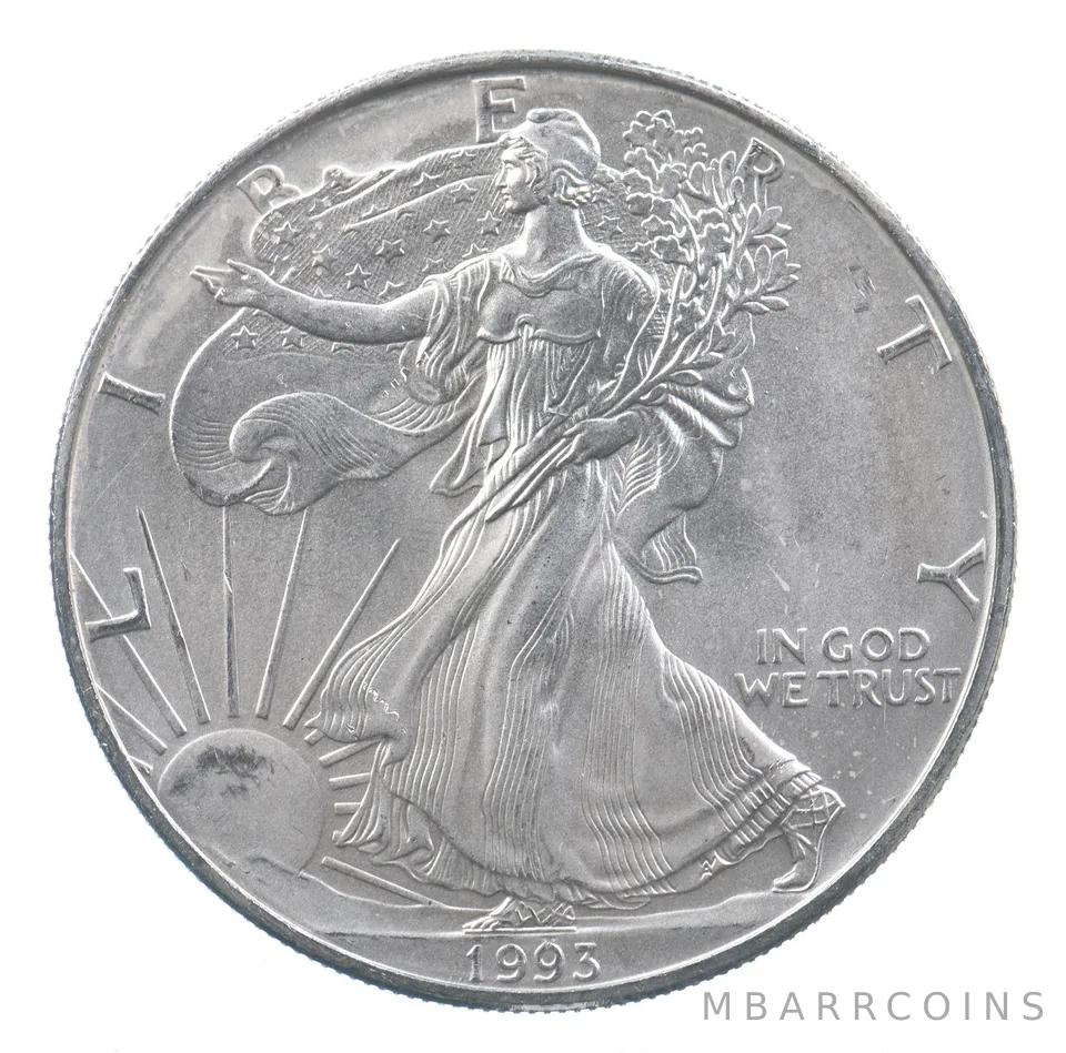 Better Date 1993 American Silver Eagle 1 Troy Oz .999 Fine Silver *802