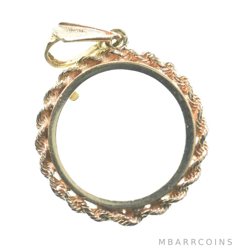 14kt 3.4g Gold Bezel 1 Ducat *0280