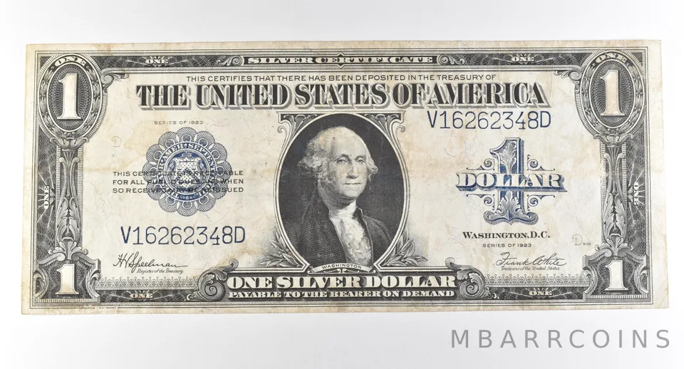 1923 $1 Silver Certificate Large Note Blue Seal *3005