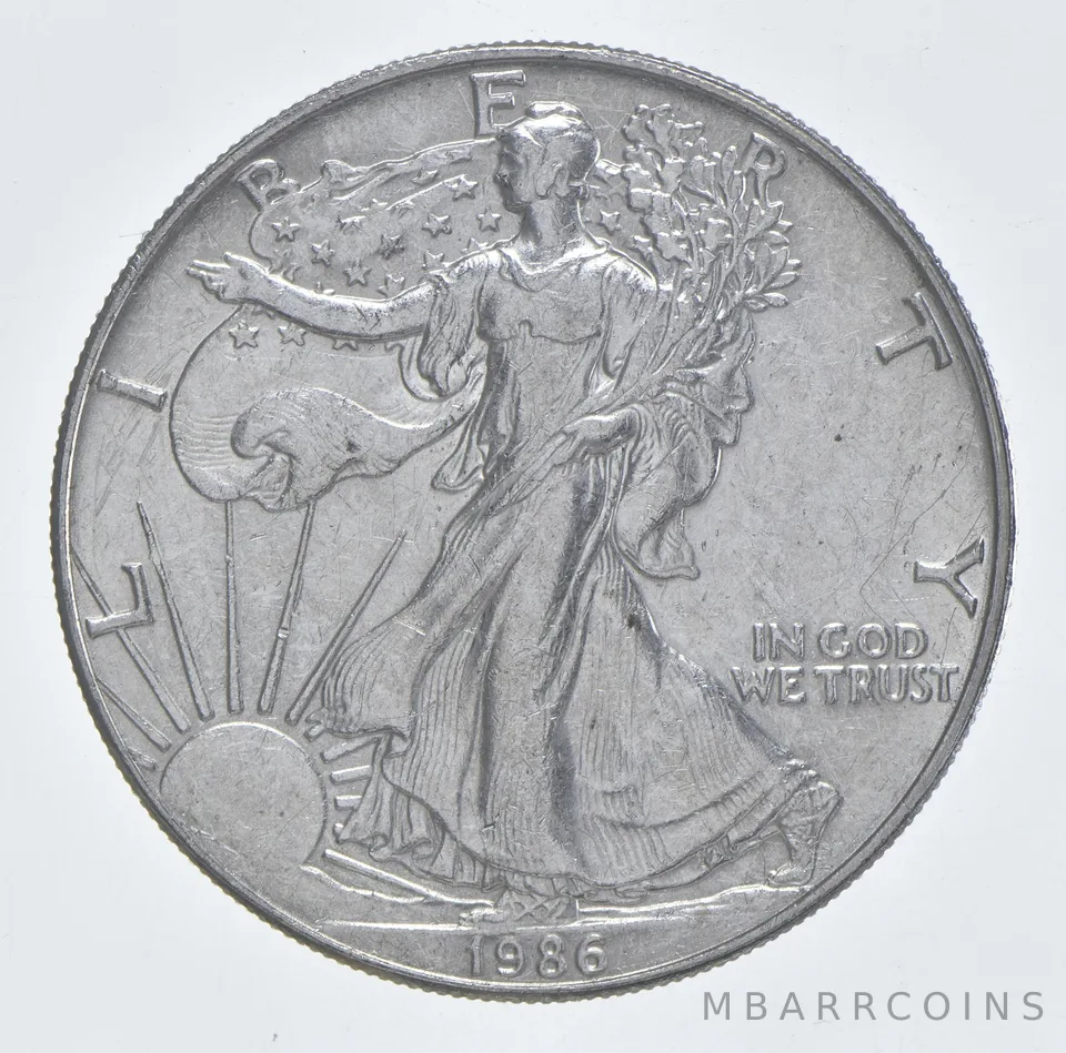 Better Date 1986 American Silver Eagle 1 Troy Oz .999 Fine Silver *087