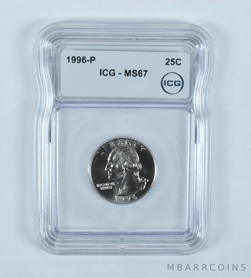 1996-P Washington Quarter MS67 ICG