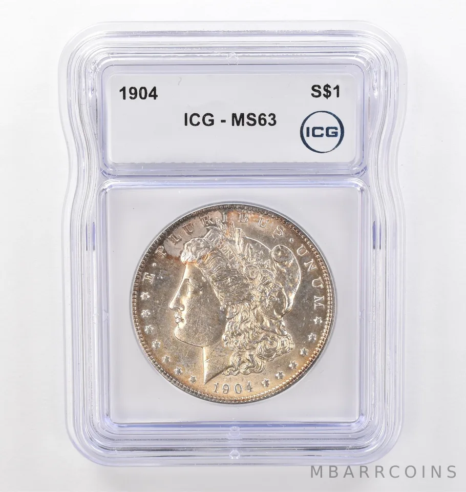 1904 Morgan Silver Dollar MS63 ICG Beautiful Tone *6184
