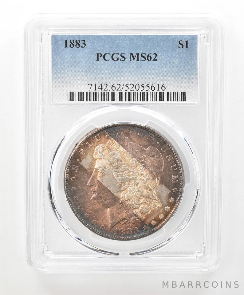 1883 Morgan Silver Dollar MS62 PCGS Beautiful Tone *6652
